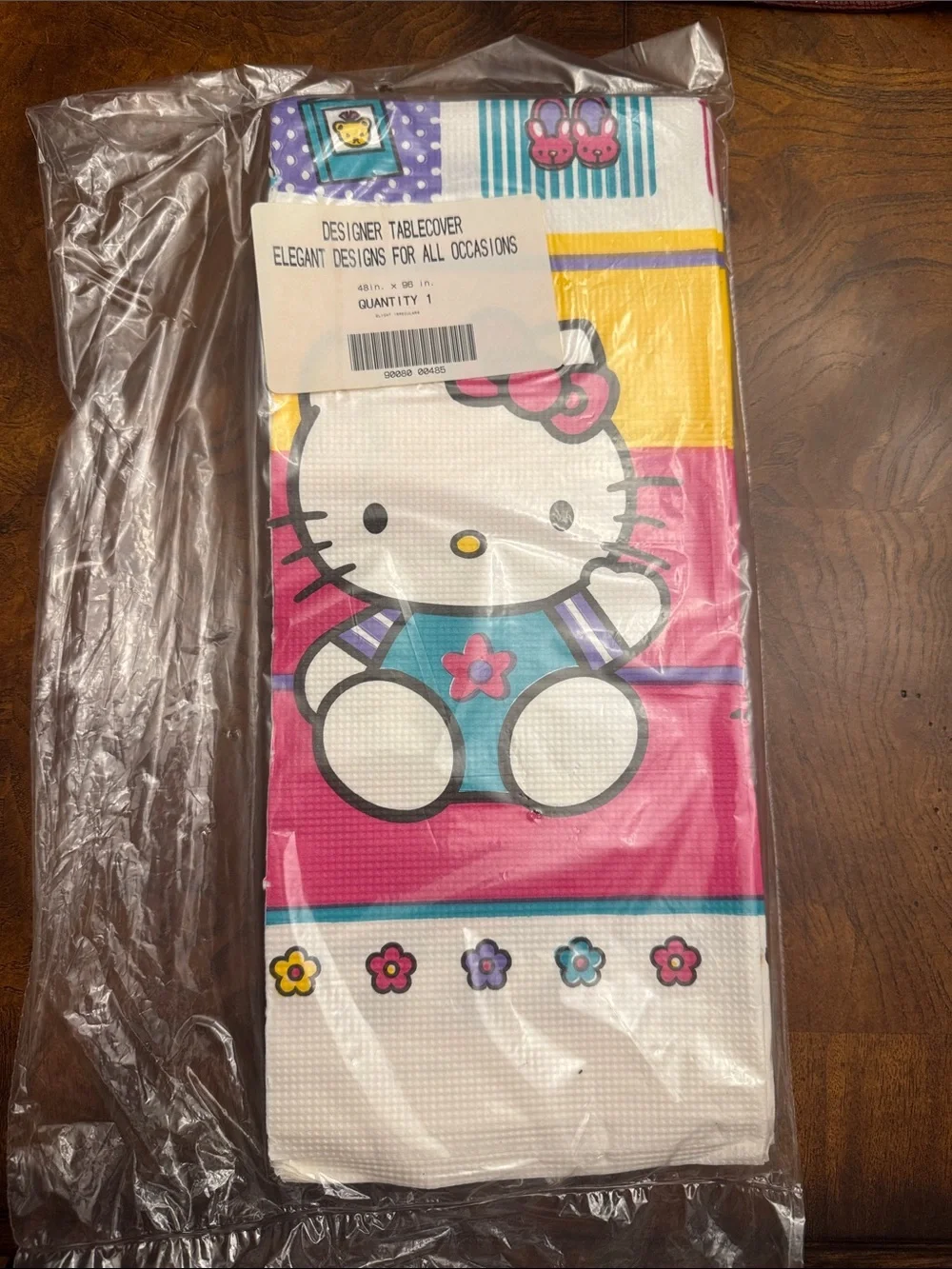 Vintage Hello Kitty Paper Sanrio 1976/2001 Party Tablecloth 48” x 96” NWT